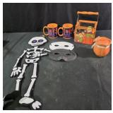 Halloween decor,  scarecrow wooden and wire