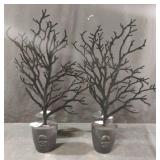 Halloween decorative black trees. 4 total