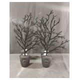 Halloween decorative black trees. 4 total
