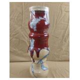 Studio art pottery vase with a lid