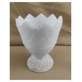 Vintage milk glass vase