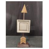 rustic tabletop or desk decor piece featuring an