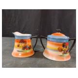Vintage Chikaramachi China sunset-scene creamer