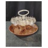 Vintage Rubbermaid lazy Susan sewing candy
