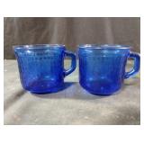 VINTAGE Pair of Forte Crisa Mexico Cobalt Blue