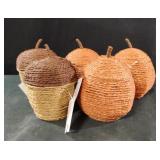 Decorative baskets fall decor. 5 total