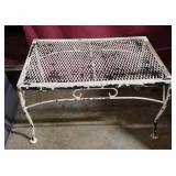 Metal outdoor table 24 x 14 1/2 x 16