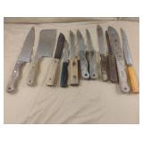 Wooden handled knives