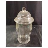 Vintage Indiana Glass Apothecary Jar Ginger Domed