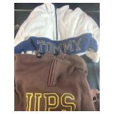 Tommy Hilfiger a UPS quarter zips - size Large