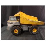 vintage yellow and gray Tonka 354 Dump Truck