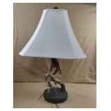 Deer Antler Table Lamp Rustic Cabin Lodge