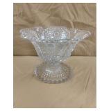 Vintage Imperial Glass Nucut Footed Compote