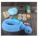 Neck massager, decorative Kleenex cover and much