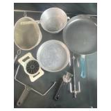 Pans and kitchen tools