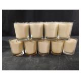 Scented vanilla candles. 9 total