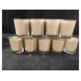 Scented vanilla candles. 9 total