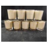 Scented vanilla candles. 9 total