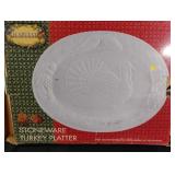 Harvest Stoneware Turkey Platter
