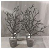 Halloween decorative black trees. 4 total