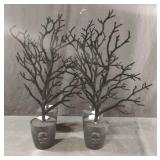Halloween decorative black trees. 4 total