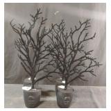 Halloween decorative black trees. 4 total