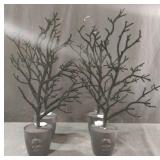 Halloween decorative black trees. 4 total