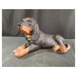 Bloodhound dog resin statue