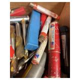 Large assortment mostly new end mill bits