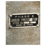 Phase 2 arbor press  working