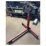 Red engine stand