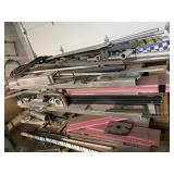 Stock metal lot and shelf All metal on shelf