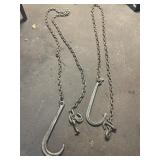 2 chains with J hooks