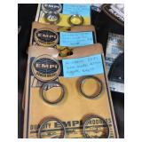 Valve seats empi bug pack clips wrist pin buttons