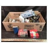 Assorted engine bearings and pistons