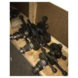 cranks with rods and gears