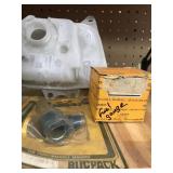 Coolant tank fuel gage