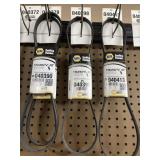 Napa belt lot 040347, 040353, 040355, 040360,