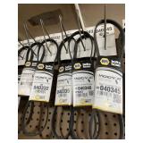Napa belts lot 030295, 040315, 040320, 040325,