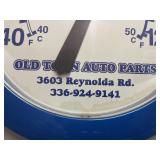 10.5" old town auto parts thermometer plastic