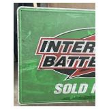 24.5x36 metal interstate batteries sign