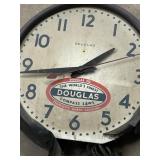 14" Douglas clock working but busted housing