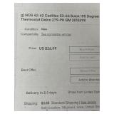 42 to 62 Cadillac 53 to 66 Buick