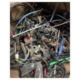 Assorted electronic wires and push fittings