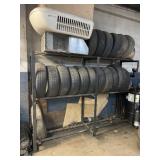 Tire rack no contents rack only needs 2 dissemble