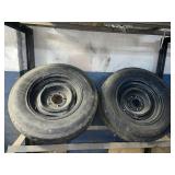 5 lug tires 205/75/D14 trailer use only worn used