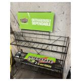 Interstate batteries empty rack