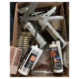 Caulk guns Tools box lot
