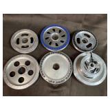 VW Beetle Pulley Crankshaft Chrome Blue Pulleys