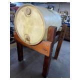 20+\- gal racing fuel- 55 gal drum and drum stand